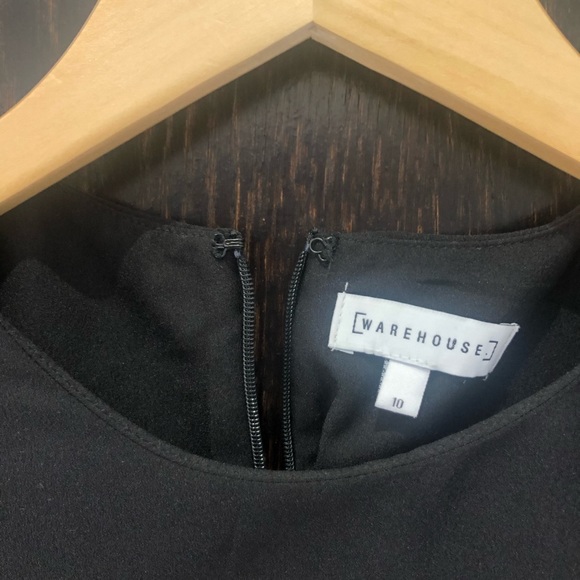 Black peplum blouse. Size 6 (UK 10) - Picture 2 of 5